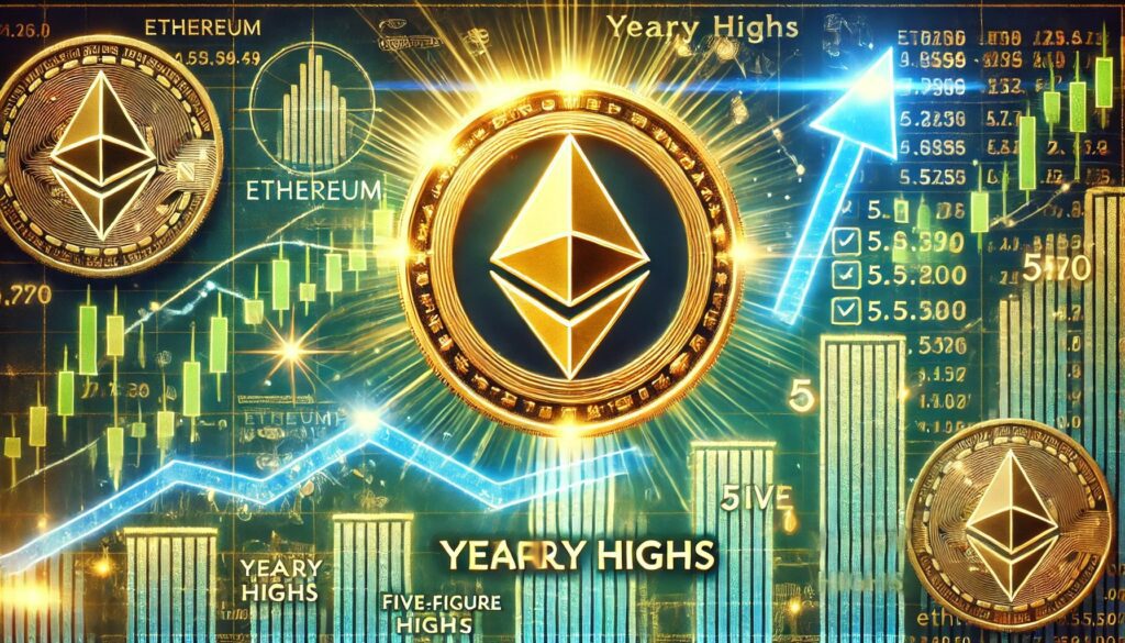 Dall·e 2024 12 13 10.28.37 A Financial Themed Image Showcasing Ethereums Potential To Hit Five Figur.jpeg