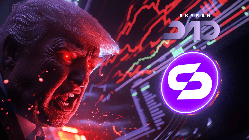 Angry Donald Trump Is Looking At Skyren Daos Logo.png