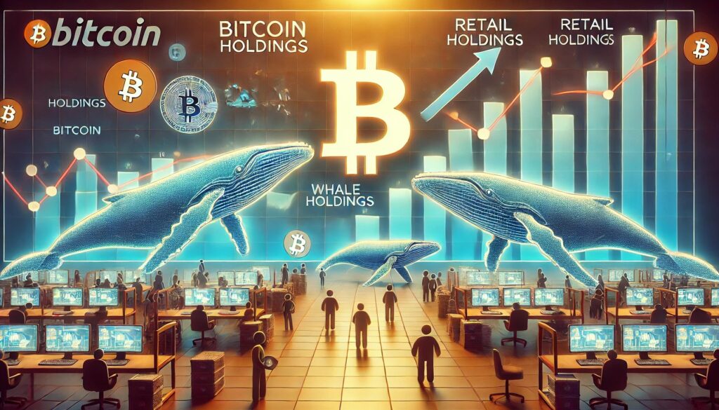 Dall·e 2025 06 06 19.50.58 a wide digital illustration showing a growing divergence between bitcoin.jpeg